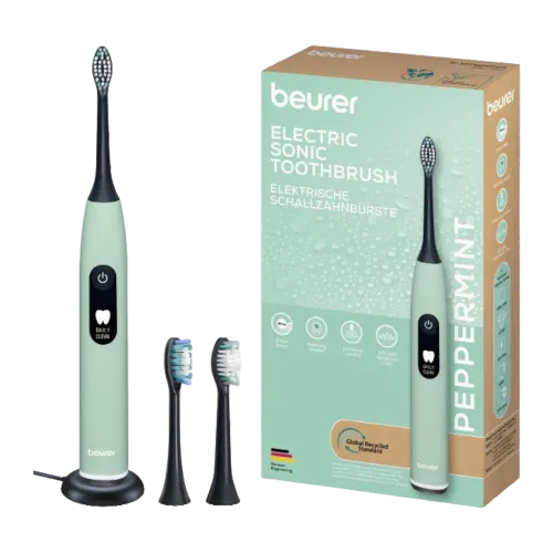 Beurer SC 50 Peppermint Green Planet Sónico 80.000 mov/min IPX7 Cepillo de dientes eléctrico
