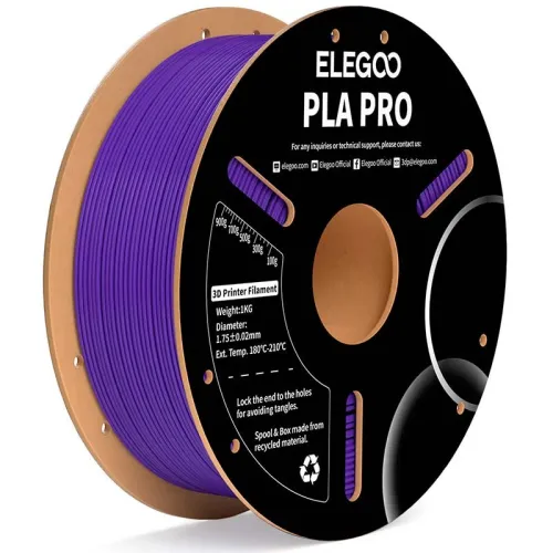ELEGOO PLA PRO Morado para Impresoras 3D FDM Filamento 1.75mm Bobina de 1kg