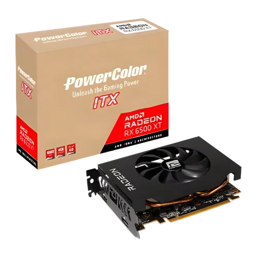 PowerColor Radeon RX 6500 XT ITX 4GB GDDR6 Tarjeta gráfica