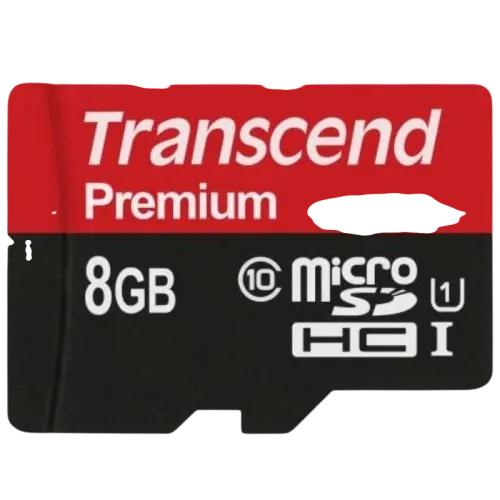 Transcend TS8GUSDU1 8GB Negro/Rojo 90MB/s U1 Tarjeta microSD