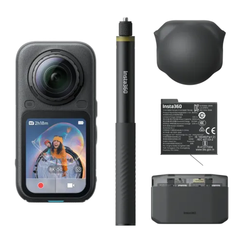 Insta360 X6 Essentials Bundle 8K 30fps 120MP sumergible 20 m WiFi Cámara deportiva