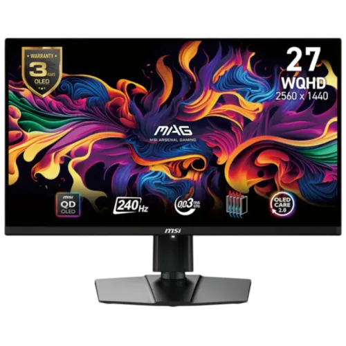 MSI MAG 271QPXDE E2 Negro 27 pulgadas 2K QD-OLED 240Hz 3ms Monitor