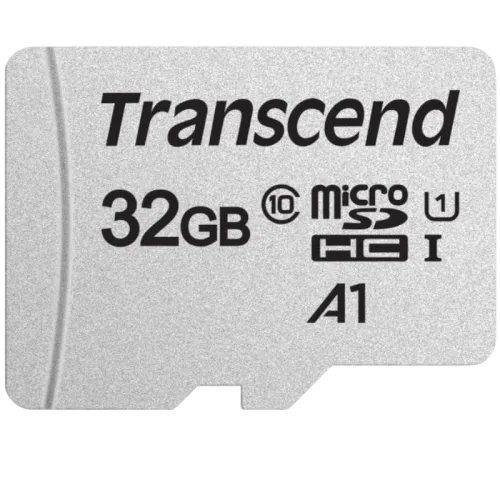 Transcend TS32GUSD300S 32GB Plata 95MB/s A1 Tarjeta microSD