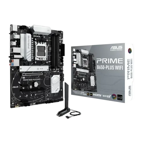 ASUS Prime B650-Plus WiFi B650 AM5 DDR5 ATX WiFi 6E 2,5G Ethernet 2 ranuras M.2 Placa base