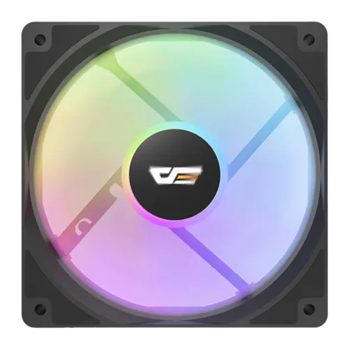 Darkflash CL12 LED 52,46 CFM 25,52 dBA 120mm Negro Ventilador PC