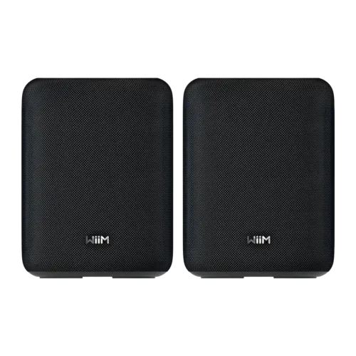 WiiM Sound Lite Negro 100W WiFi Chromecast compatible con Alexa Altavoz Bluetooth 5.3 Pack de 2