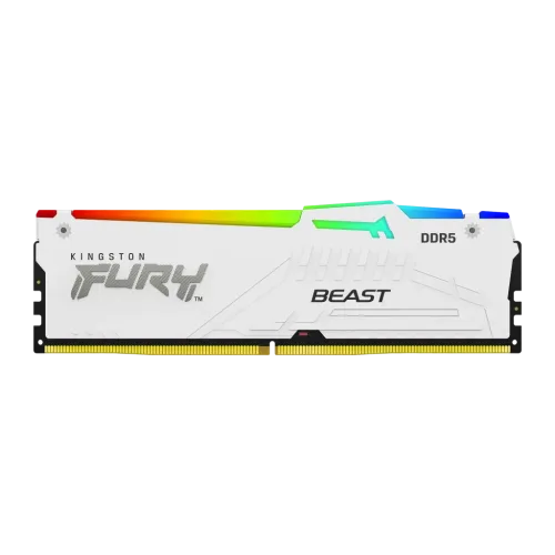Kingston FURY Beast RGB White DDR5 64GB (2x32GB) 6000MHz CL30 Memoria RAM