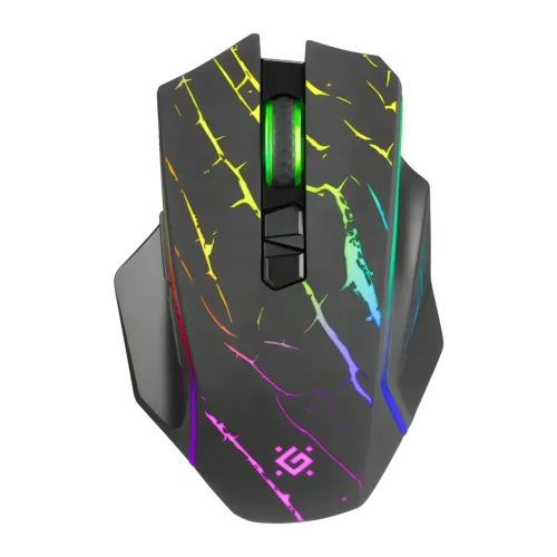 Defender Uran RF 2,4GHz 3200 DPI RGB Negro GM-503 8 botones 100 g Ratón gaming inalámbrico