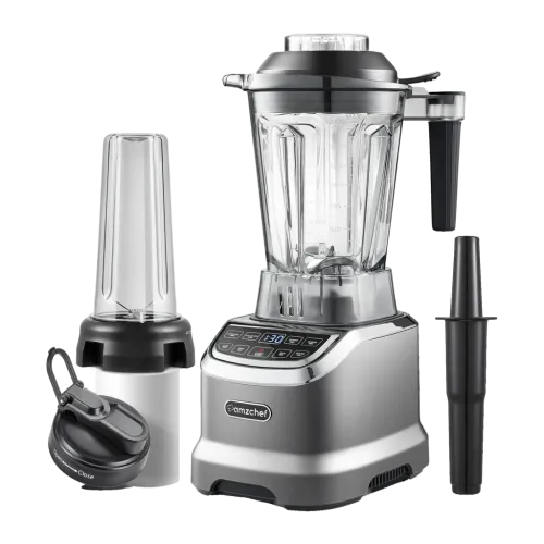 Amzchef 1,85L 1800W 26000 RPM Gris ZM5003-GA 2 velocidades Batidora de vaso