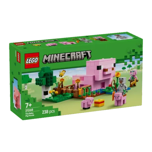 Set de construcción LEGO Minecraft 21268 La Casa del Cerdito 238 piezas