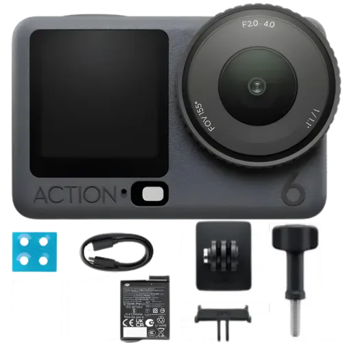 DJI Osmo Action 6 Standard Combo 64GB 4K RockSteady 3.0 sumergible 20 m WiFi 1950mAh Cámara deportiva