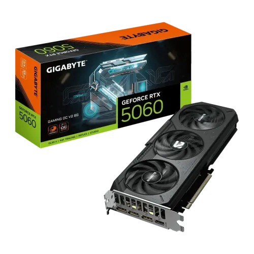 Gigabyte GeForce RTX 5060 Gaming OC V2 8GB GDDR7 Negro 3 ventiladores HDMI 2.1 3 DisplayPort Tarjeta gráfica
