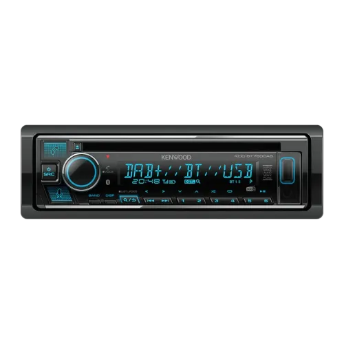 Kenwood Negro Bluetooth 4.2 1 DIN KDC-BT760DAB Autorradio