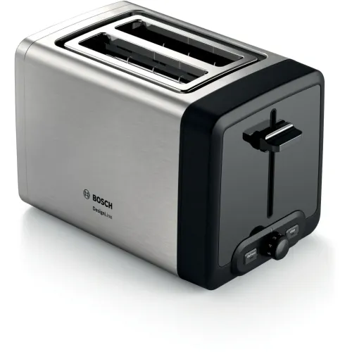 Bosch 970W 2 Ranuras Negro/Plata TAT4P420DE Tostadora