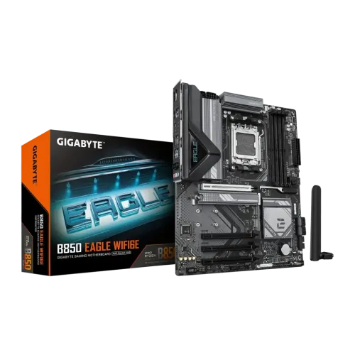 Gigabyte B850 Eagle WiFi 6E AMD AM5 DDR5 ATX Marrón 5 ranuras M.2 Placa base
