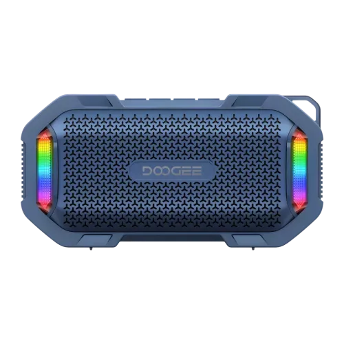 Doogee Mag Grip Mini Azul 15W 10h IP67 1800mAh manos libres luces RGB Altavoz Bluetooth 5.3