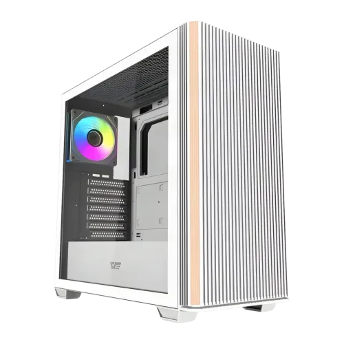 Darkflash Cristal Templado ATX Blanco DS900WS Midi Tower 4 ventiladores Caja PC