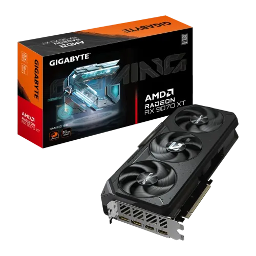 Gigabyte Radeon RX 9070 XT Gaming 16GB GDDR6 3 ventiladores HDMI 2.1 Tarjeta gráfica