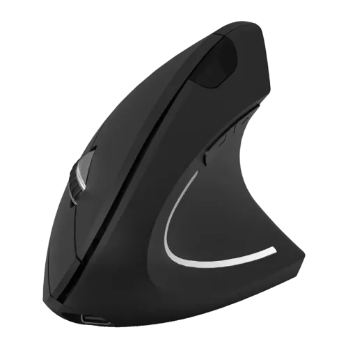 Subblim Glide Vertical Ergo Dual Negro 1600 DPI 6 botones Bluetooth 89 g Ratón inalámbrico silencioso