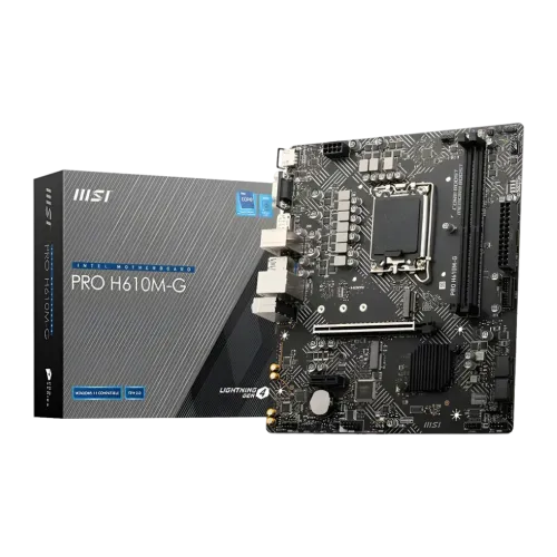MSI PRO H610M-G DDR5 Intel H610 LGA1700 mATX Negro Placa base