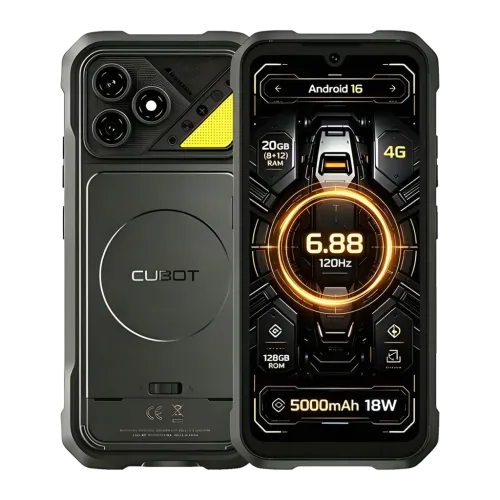 Cubot KingKong Dura 12GB/256GB Negro Rugged IP68/IP69K 6,88 pulgadas 120Hz 64MP 5000mAh 20W NFC