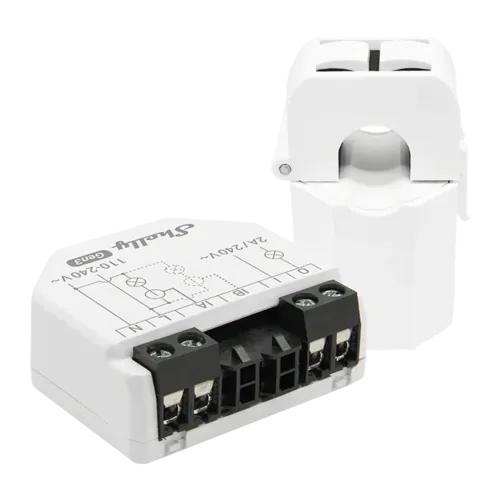 Medidor de energía Shelly EM Gen3 Azul 2 Canales 80A WiFi + MQTT CT 50A incluido