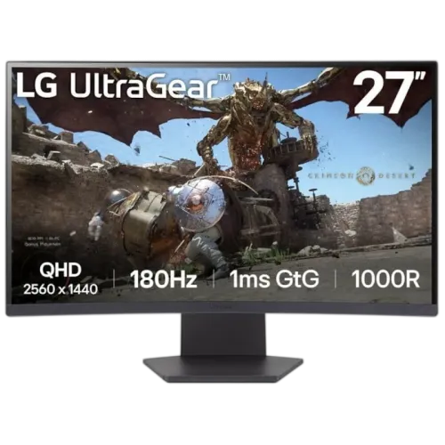 LG 27GS60QC-B Negro 27 pulgadas 2K VA 1ms FreeSync Monitor