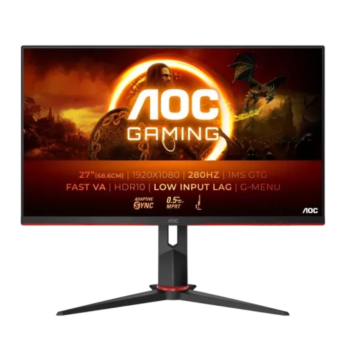 AOC G2 27G2ZN3/BK Negro/Rojo 27 pulgadas Full HD Fast VA 0,5ms Monitor