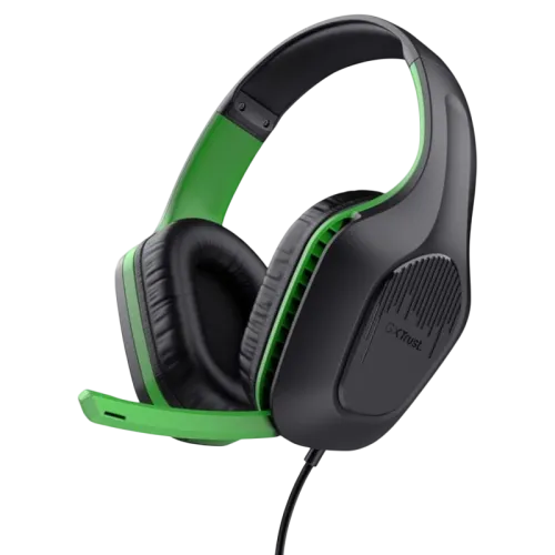 Trust GXT 415X Zirox Negro/Verde Diadema con micrófono Auriculares gaming