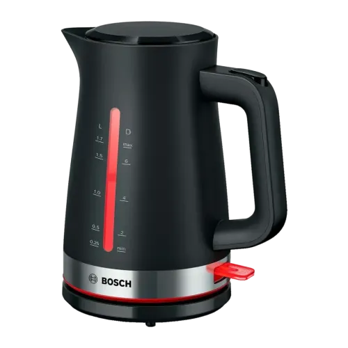 Bosch 1,7L 2400W Negro TWK4M223 Hervidor de agua