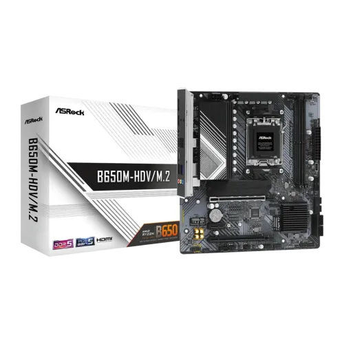 ASRock B650M Pro RS AMD B650 AM5 DDR5 Micro ATX 2.5GbE Negro 2,5G Ethernet 2 ranuras M.2 Placa base