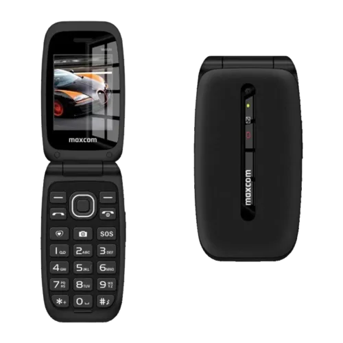 Maxcom MM828L concha 4G Negro 2,4 pulgadas con tapa 1200mAh Móvil básico