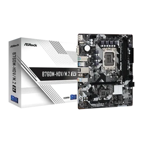 ASRock B760M-HDV/M.2 D4 Intel B760 LGA 1700 DDR4 Micro ATX Placa base