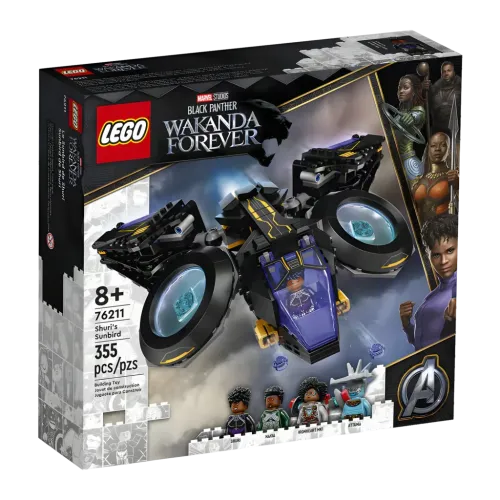 Set LEGO Marvel 76211 El Pájaro Solar de Shuri 355 piezas 8+ años