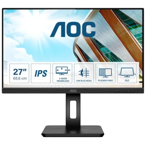 AOC 27P2Q Negro 27 pulgadas Full HD IPS 4ms Monitor