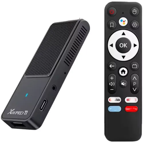 X88 Pro T1 2GB/16GB Android 14 4K WiFi 6 Bluetooth 5.0 RK3518 TV Stick