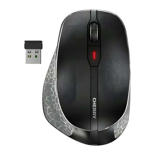 Cherry MW 8C Ergo Negro 3000 DPI 6 botones Bluetooth + 2.4GHz 123 g Ratón inalámbrico ergonómico