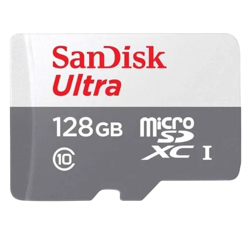 SanDisk Ultra 128GB Gris/Blanco Clase 10 Tarjeta microSD