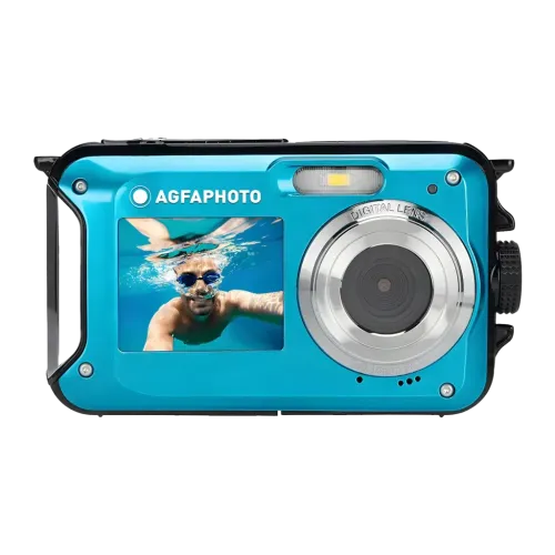 AgfaPhoto Realishot Azul CMOS 1/3 pulgadas Full HD 1080p 24MP WP8000 Cámara digital
