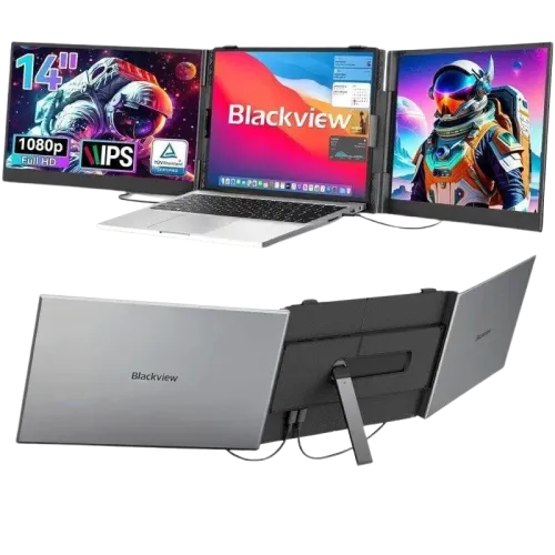 Blackview DCM6 14 pulgadas Full HD IPS 5ms USB-C Monitor portátil doble