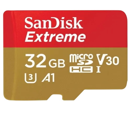SanDisk Extreme 32GB Amarillo/Rojo 100MB/s U3 V30 A1 Tarjeta de memoria