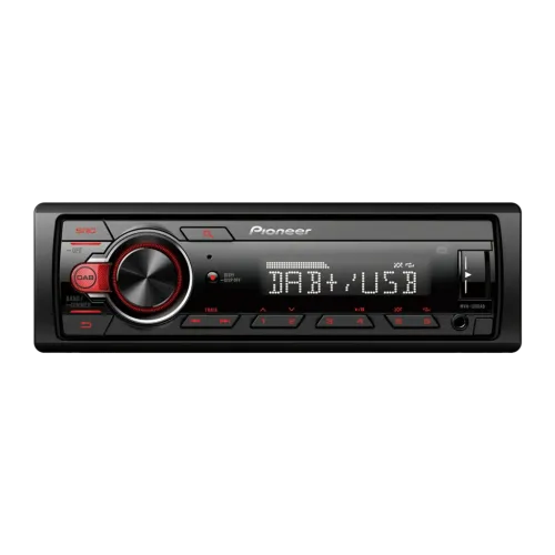 Pioneer Negro 1 DIN MVH-130DAB Autorradio