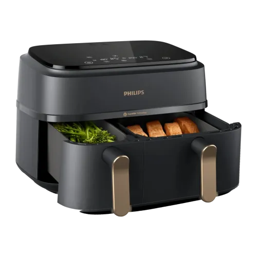 Philips Airfryer Dual Basket 3000 Series NA352/04 Doble cesta 9L 2750W 8 programas pantalla táctil Freidora de aire