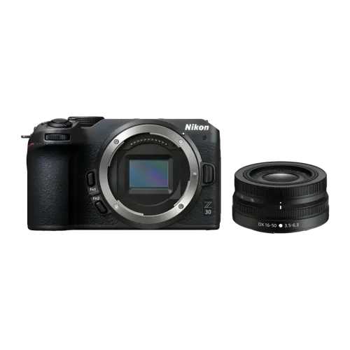 Nikon Z 30 + NIKKOR Z DX 16-50mm f/3.5-6.3 VR Negro APS-C CMOS 20.9MP 4K 30fps 3 pulgadas WiFi Bluetooth 4.2 Cámara EVIL