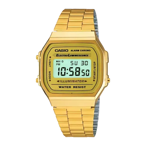 Casio A168WG-9WDF Vintage Batería 7-10 Años Resistente a Salpicaduras