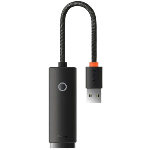 Baseus Lite Series Adaptador USB a RJ45 Negro