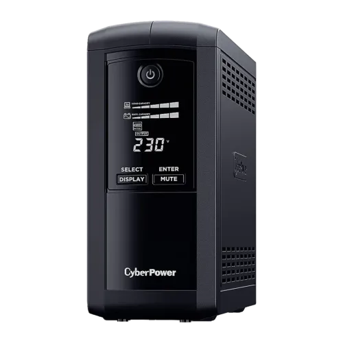CyberPower VP1000ELCD Línea Interactiva 1000VA 550W Negro 4 tomas SAI