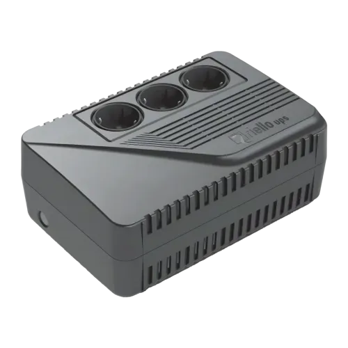 Riello iPlug SE 600VA Línea Interactiva 360W Negro 3 tomas SAI