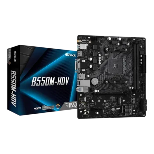 Asrock B550M-HDV AMD Zócalo AM4 64GB Micro ATX Negro Placa base