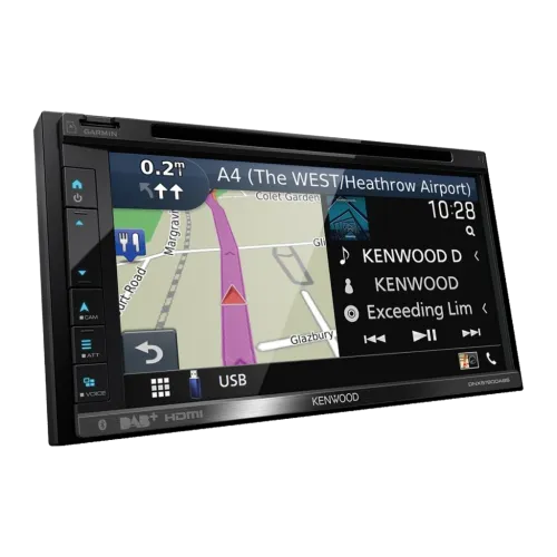 Kenwood Negro CarPlay Android Auto 6,75 pulgadas 2DIN DNX5190DABS Bluetooth Autorradio